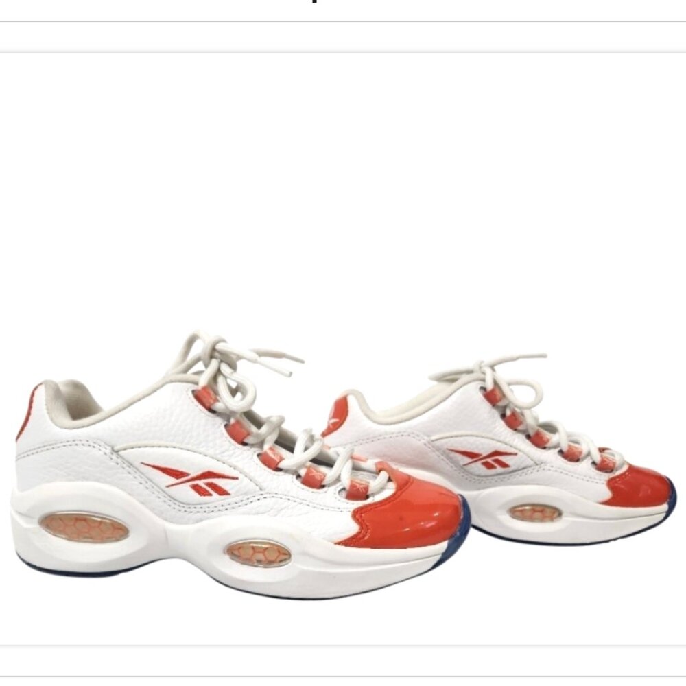 REEBOK QUESTION LOW Allen Iverson Basketball Leather Shoes Boys 4/ Women's 5.5
